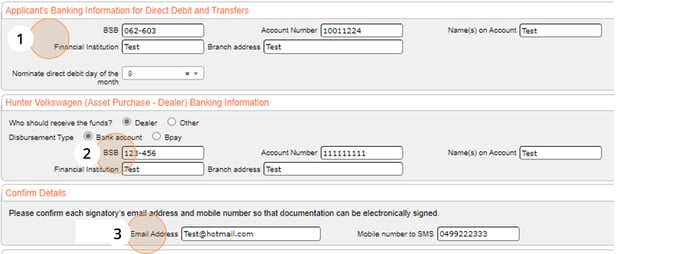 Debit Disburse Contact Details